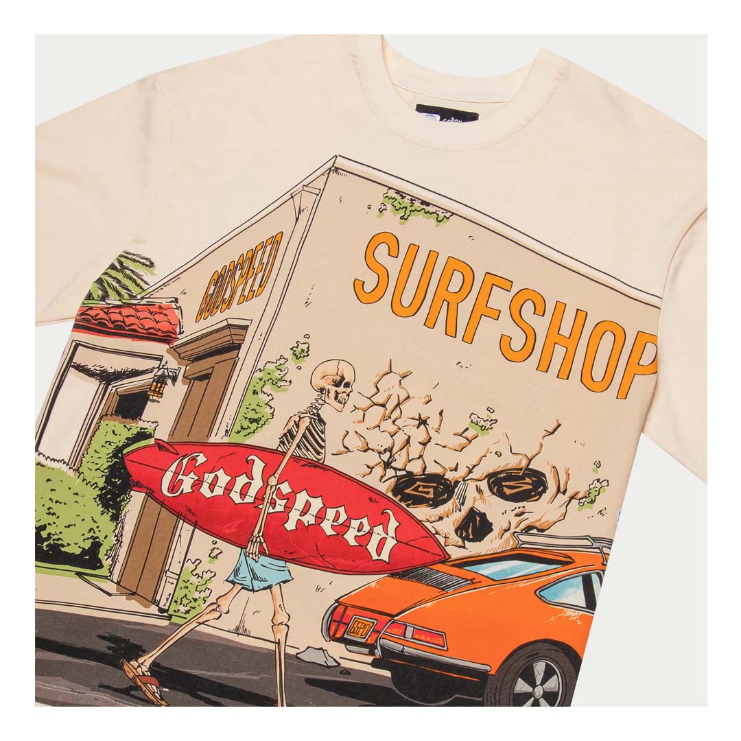 Godspeed Surf Shop Bone Tee