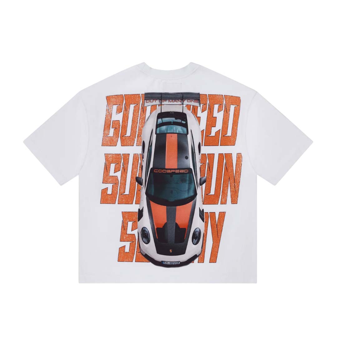 Godspeed Track Mode Miami Superrun White Tee
