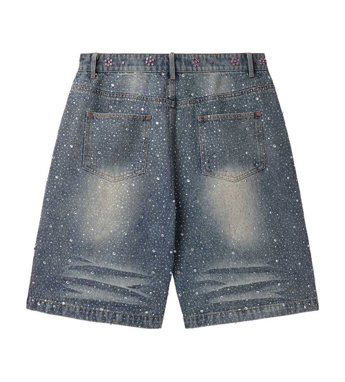 Vale Forever Iced Out Jorts Blue